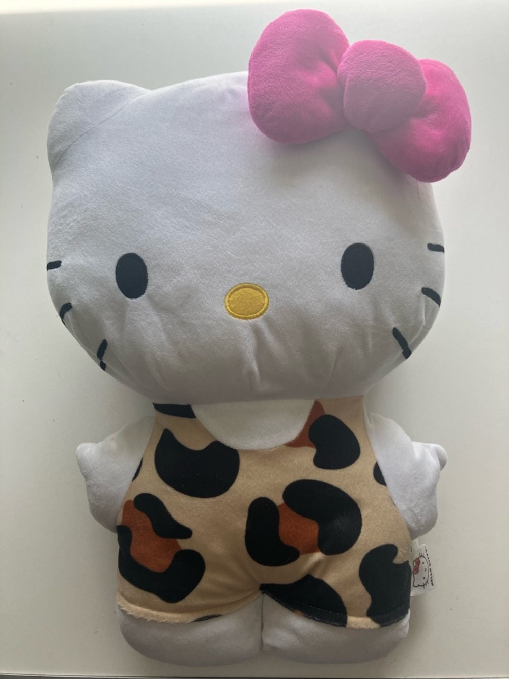 Sanrio Hello Kitty Leopard Print Plush Pillow  Large Stuffed Animal 2023 18”